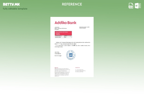 Модерен стил Референтен шаблон за банка на Црна Гора Адико